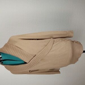 Style & Co -Tan ,long sleeve ,v-neck sweater, new with tags